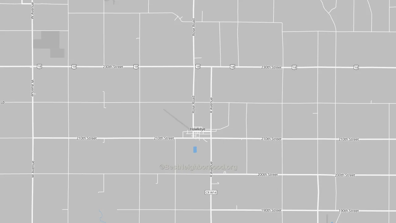 Transit Grade map of Hawkeye, IA
