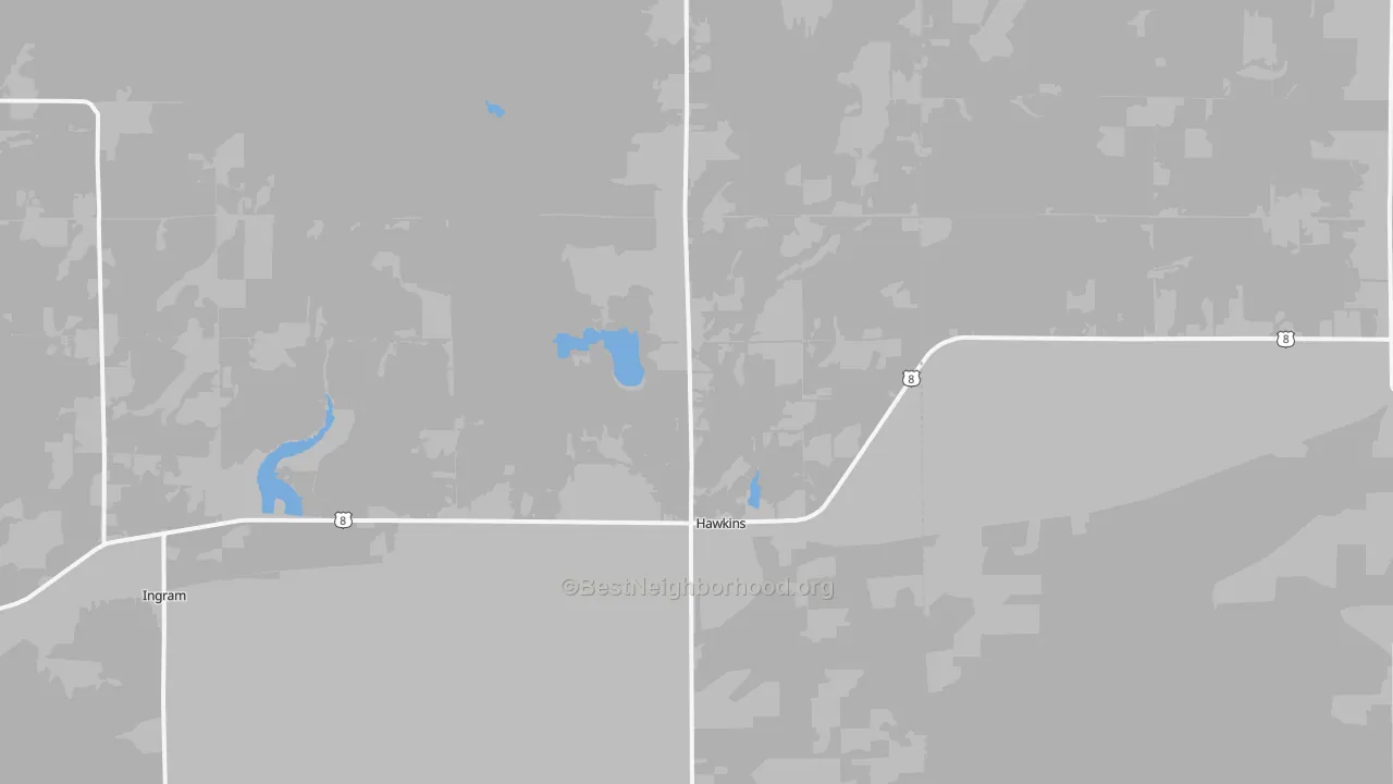 Transit Grade map of Hawkins, WI