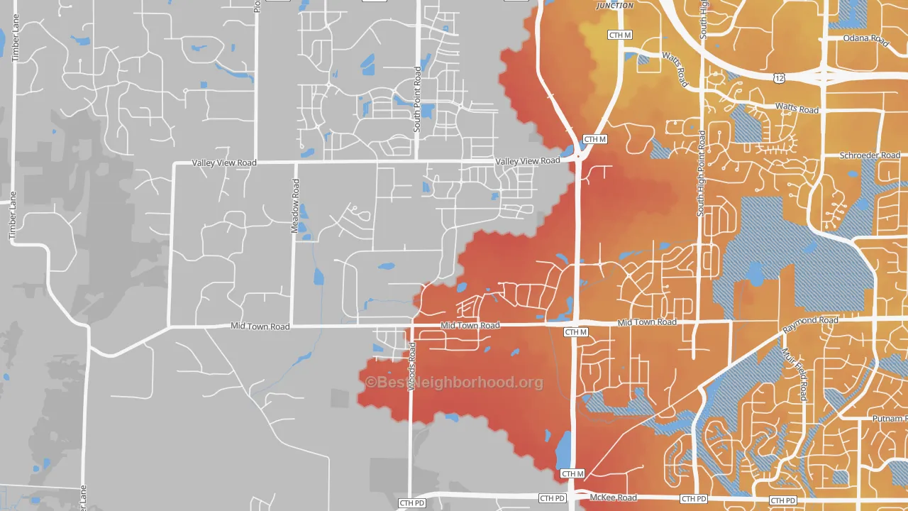 Transit Grade map of Hawk's Landing, Verona, WI