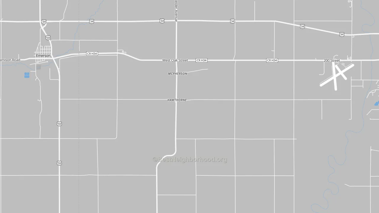 Transit Grade map of Hawthorne, IA
