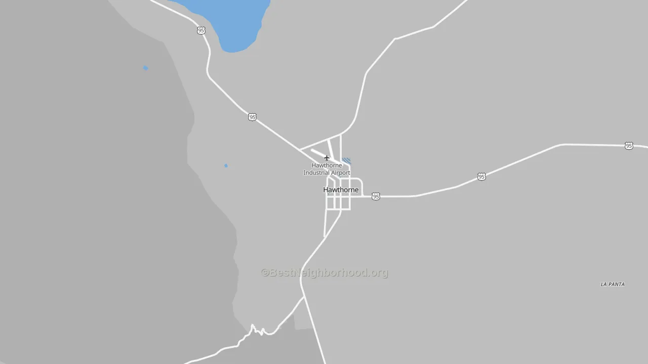 Transit Grade map of Hawthorne, NV