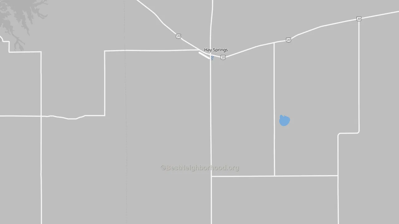Transit Grade map of Hay Springs, NE