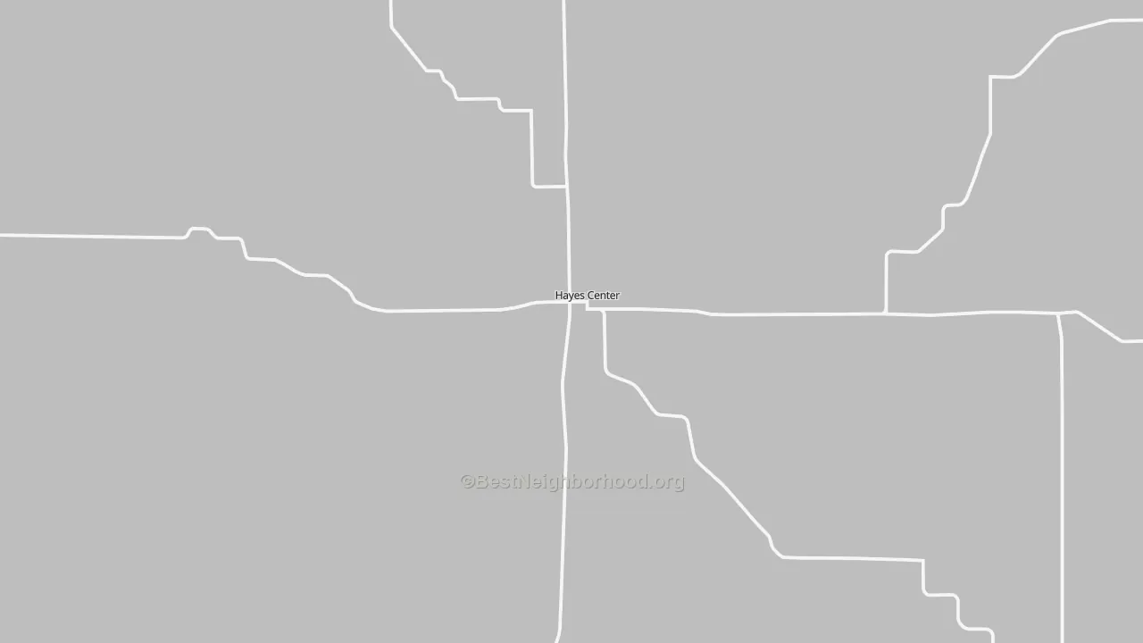 Transit Grade map of Hayes Center, NE