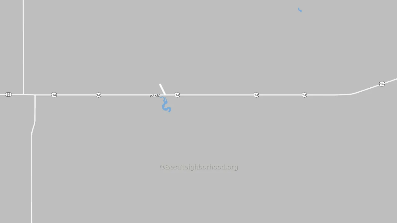 Transit Grade map of Hayes, SD