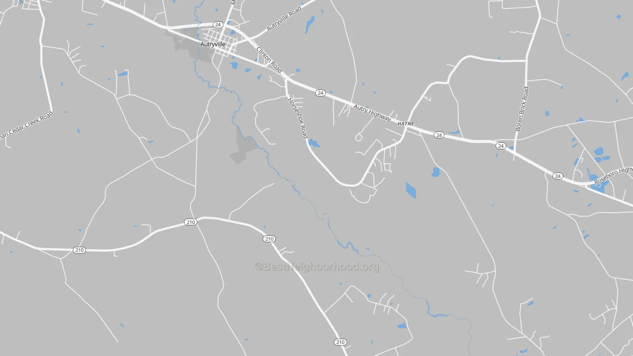 Transit Grade map of Hayne, NC