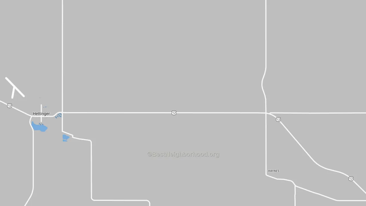 Transit Grade map of Haynes, ND