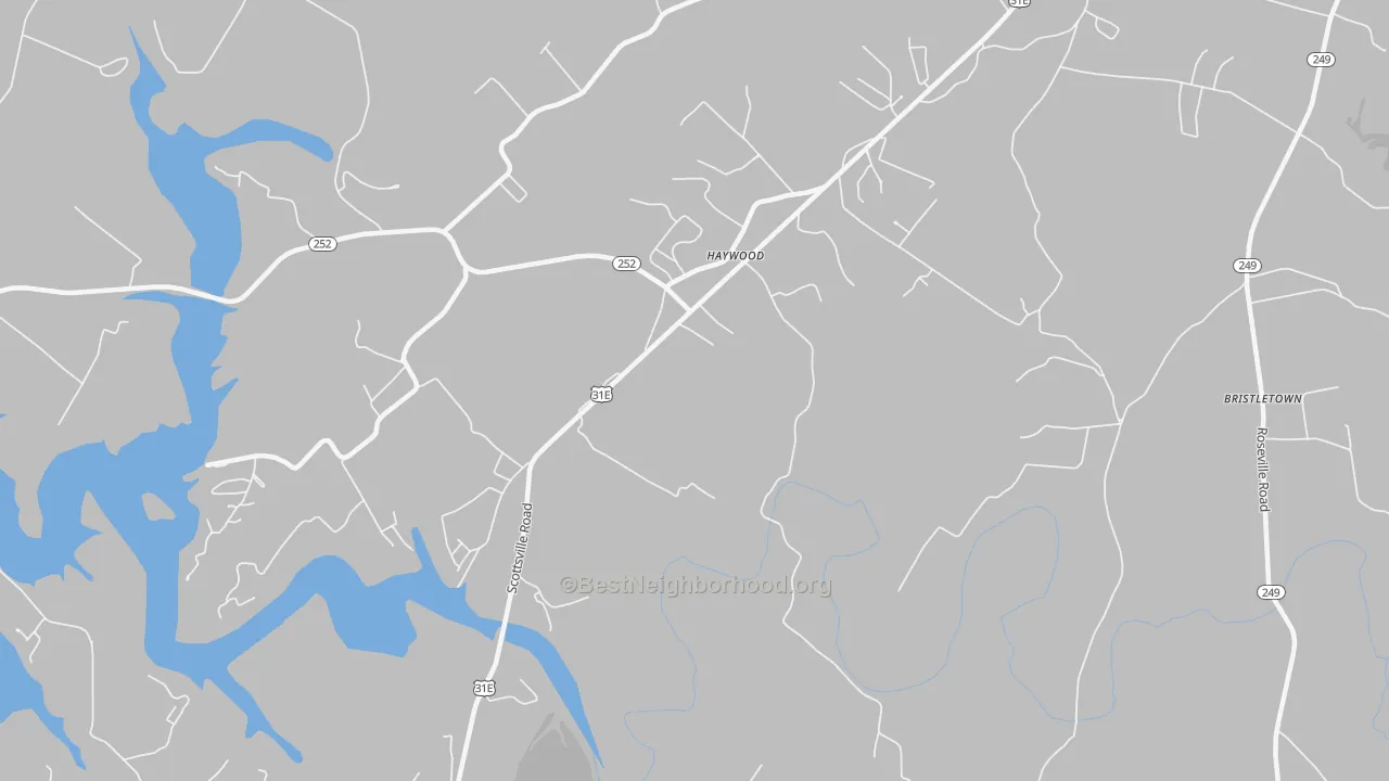 Transit Grade map of Haywood, KY
