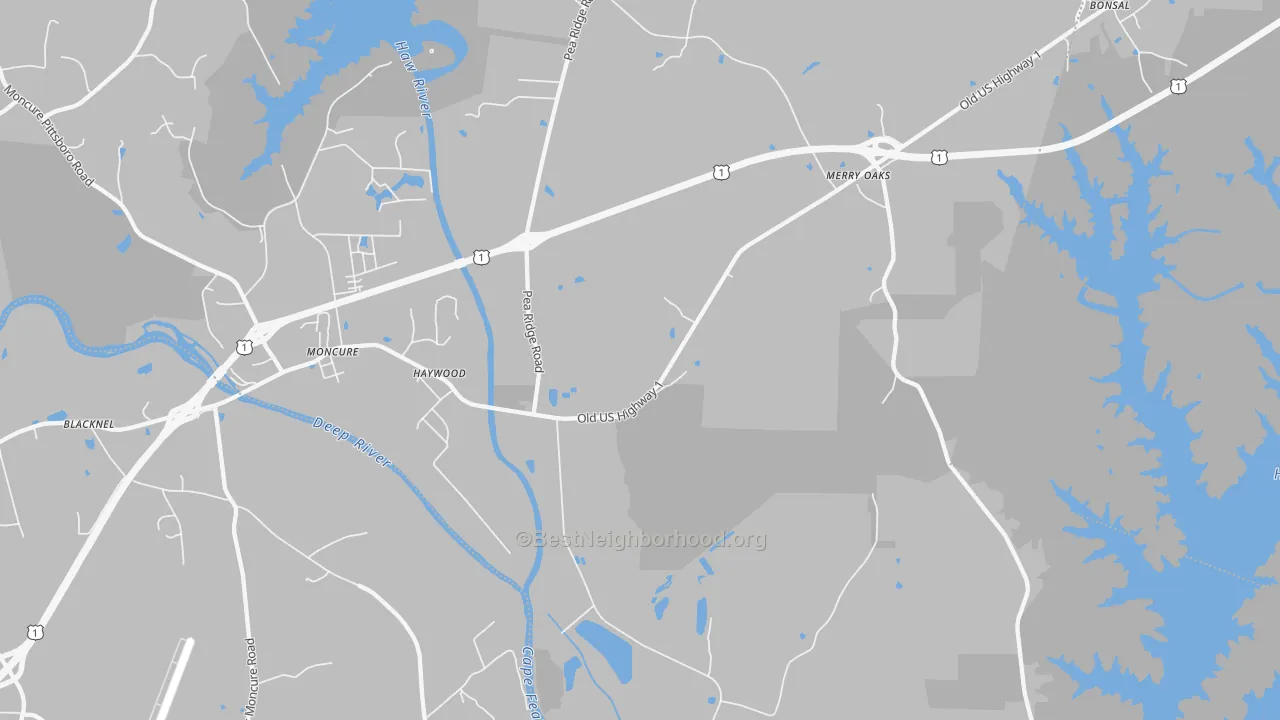 Transit Grade map of Haywood, NC
