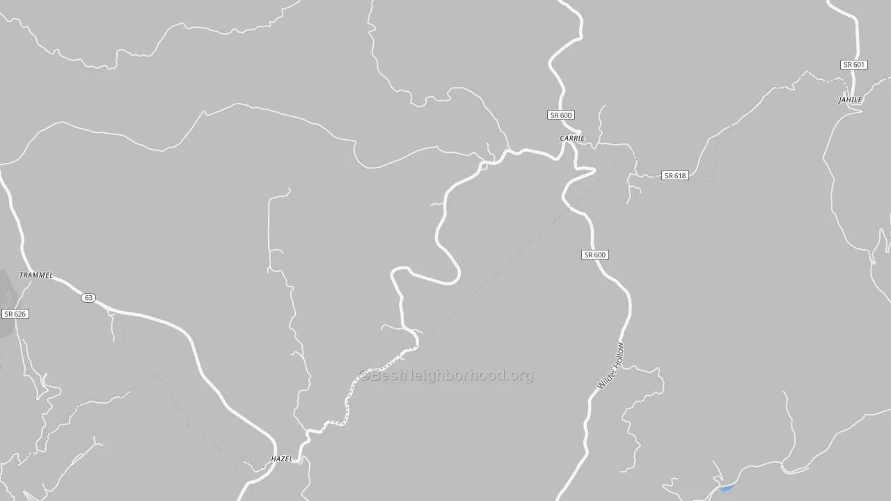 Transit Grade map of Hazel, VA