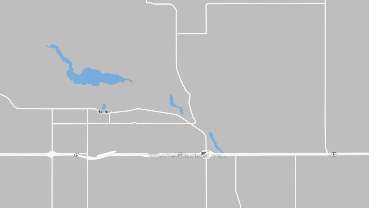 Transit Grade map of Hazelton, ID