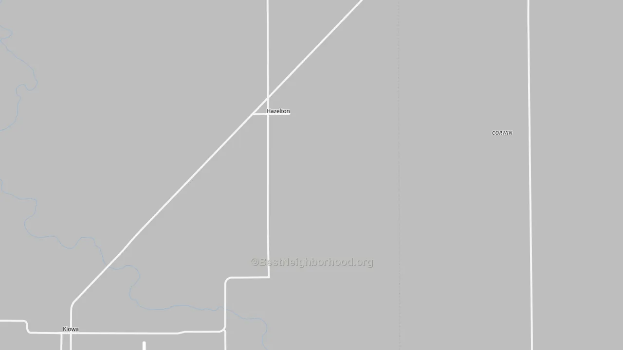 Transit Grade map of Hazelton, KS