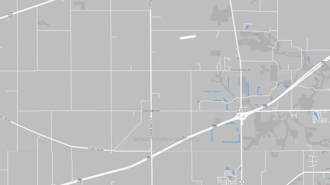 Transit Grade map of Hazelwood, IN