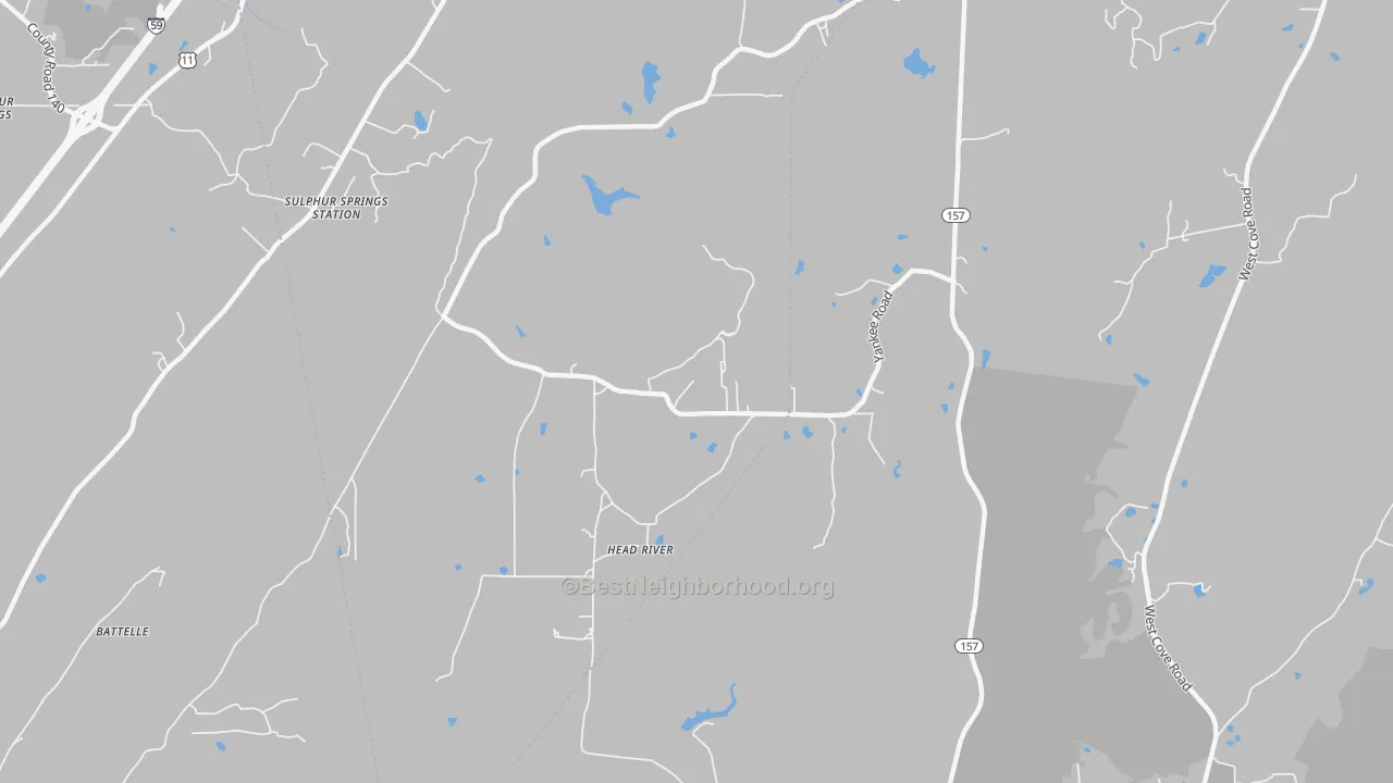 Transit Grade map of Head River, GA