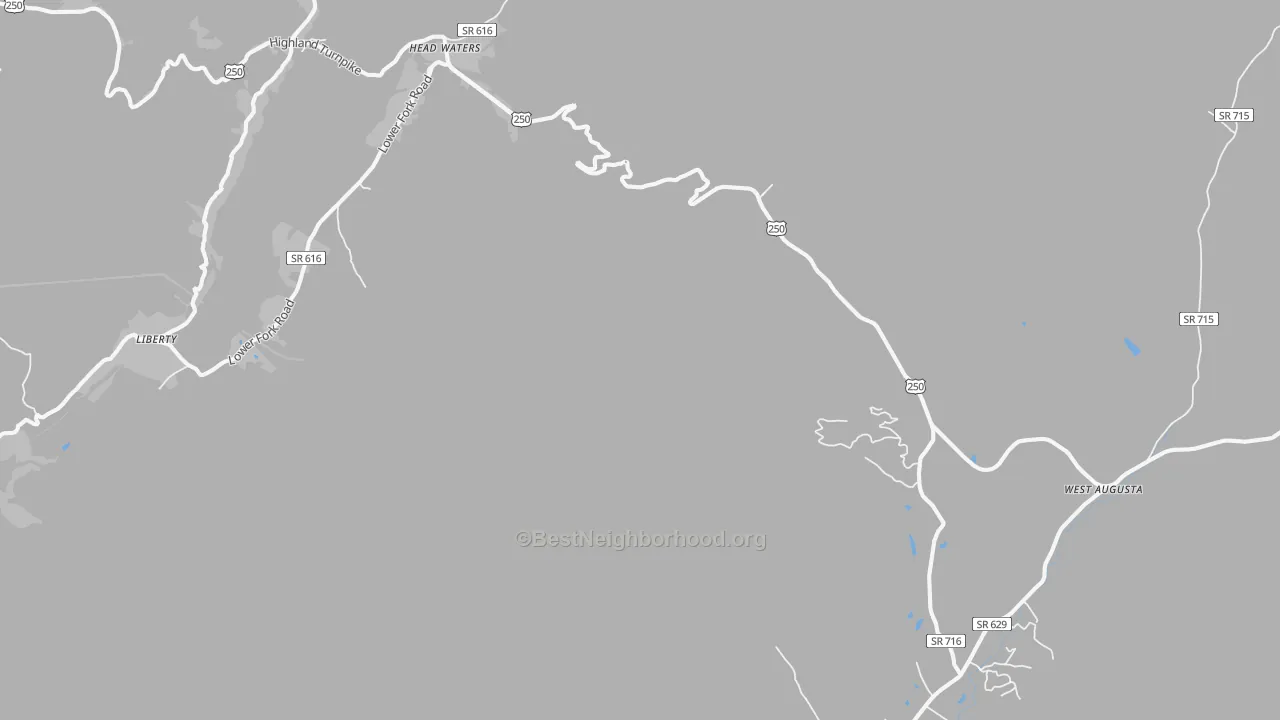 Transit Grade map of Head Waters, VA