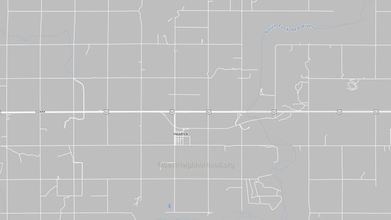 Transit Grade map of Headrick, OK