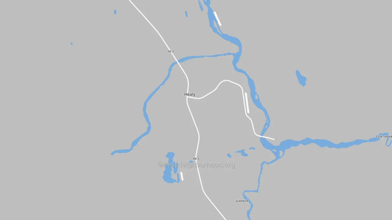 Transit Grade map of Healy, AK
