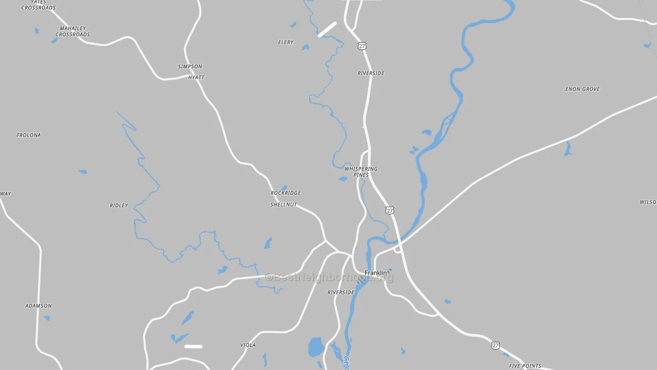 Transit Grade map of Heard County, GA
