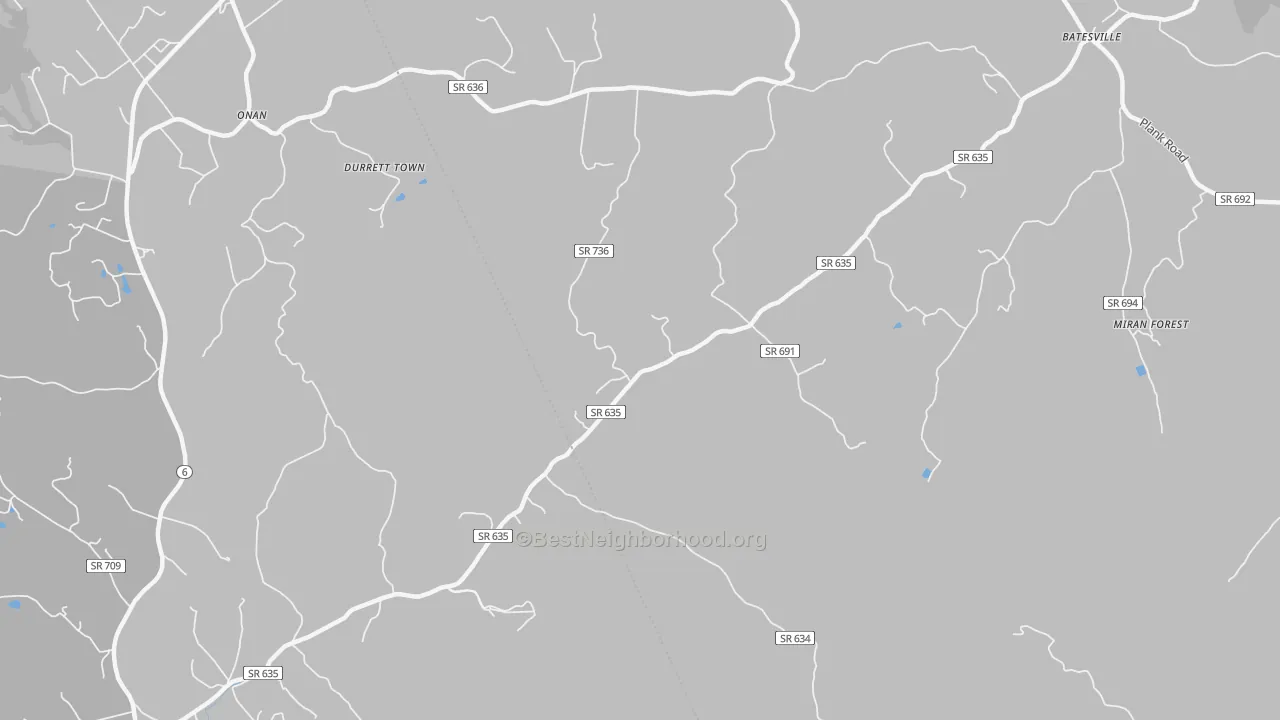 Transit Grade map of Heards, VA