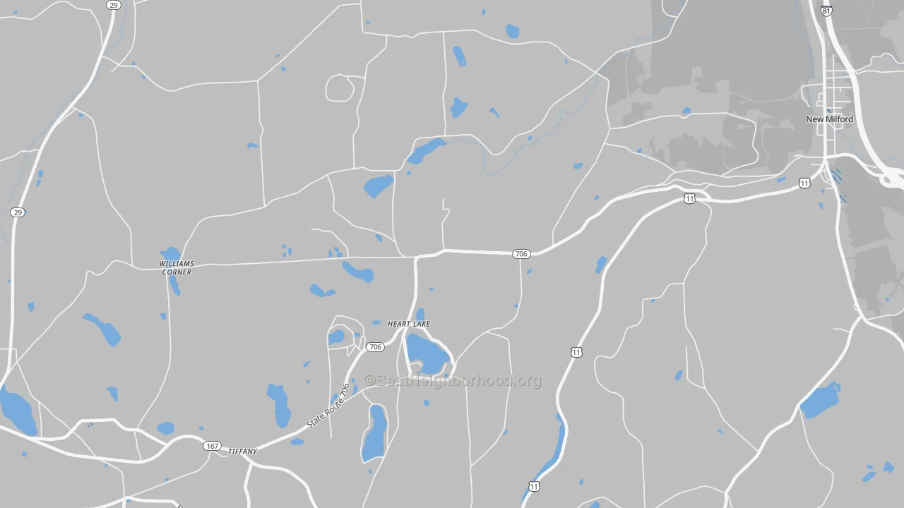 Transit Grade map of Heart Lake, PA