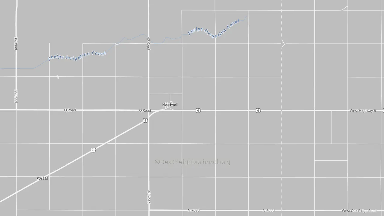 Transit Grade map of Heartwell, NE