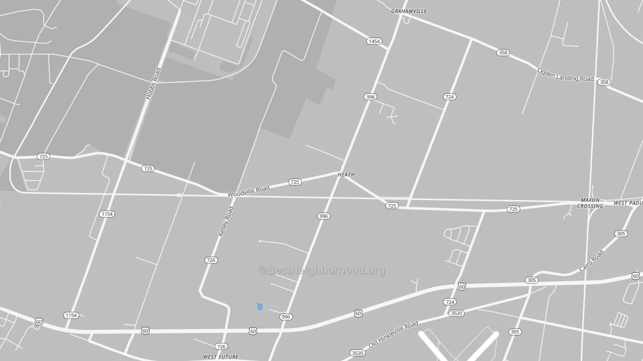 Transit Grade map of Heath, KY