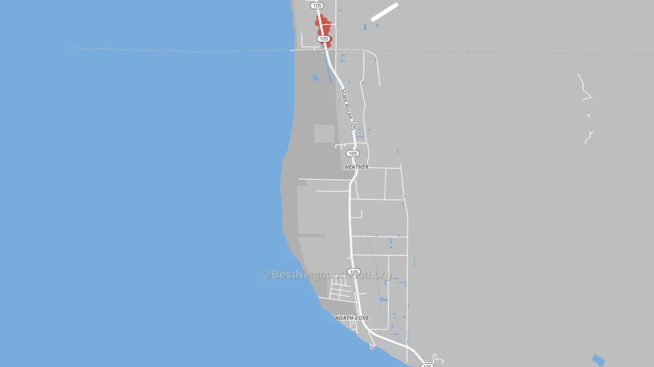 Transit Grade map of Heather, WA