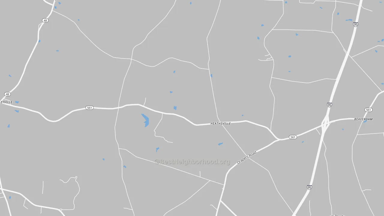 Transit Grade map of Heathsville, NC
