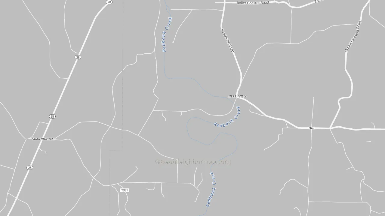 Transit Grade map of Heathville, PA