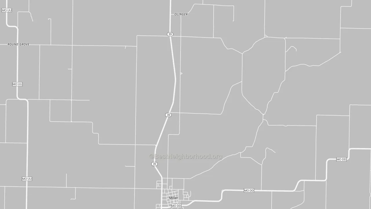 Transit Grade map of Heatonville, MO