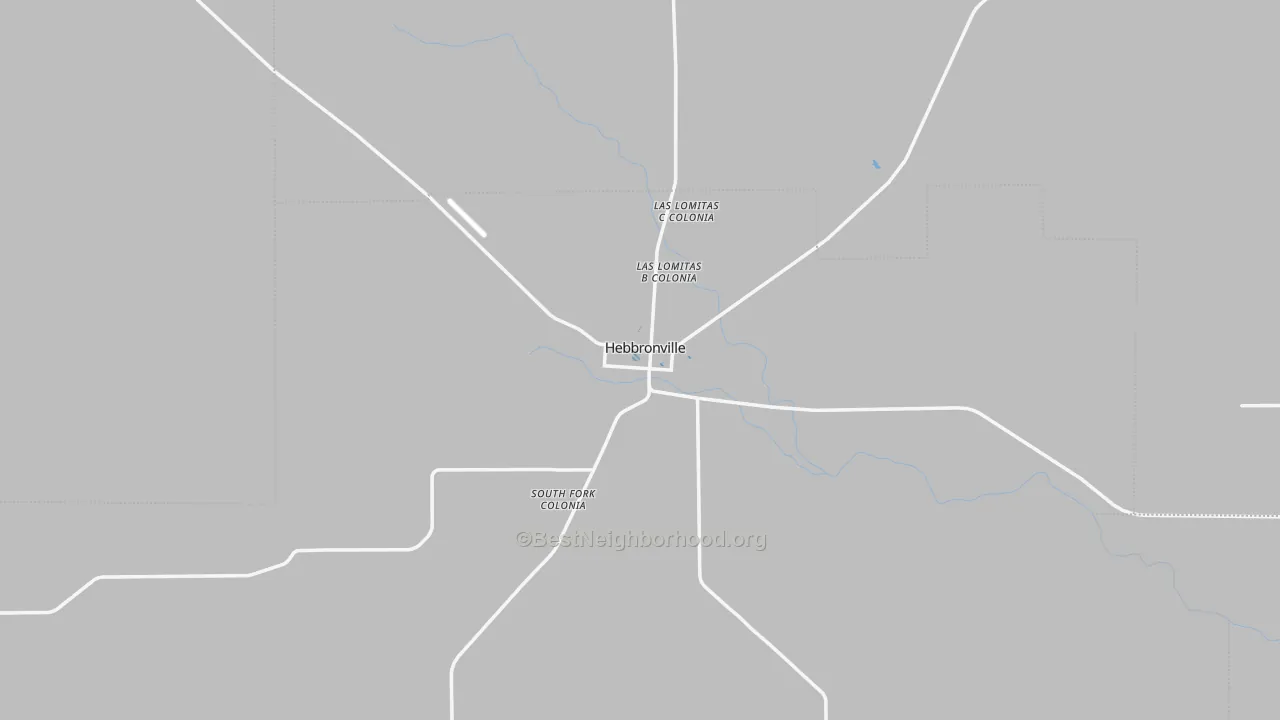 Transit Grade map of Hebbronville, TX