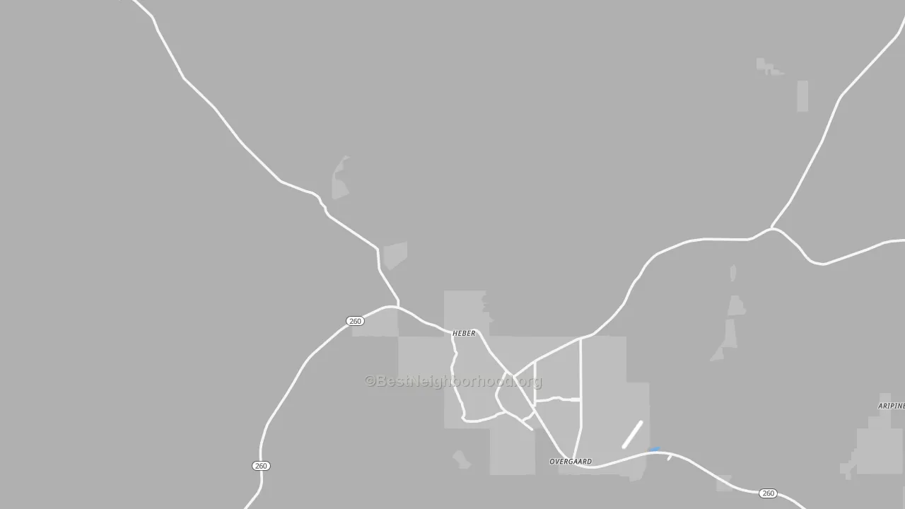 Transit Grade map of Heber, AZ