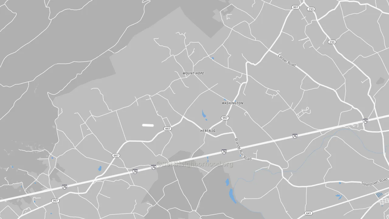 Transit Grade map of Heberlig, PA