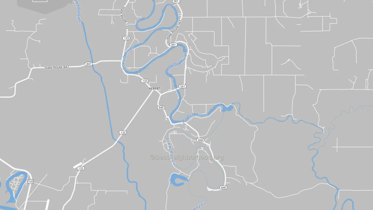 Transit Grade map of Hebert, LA