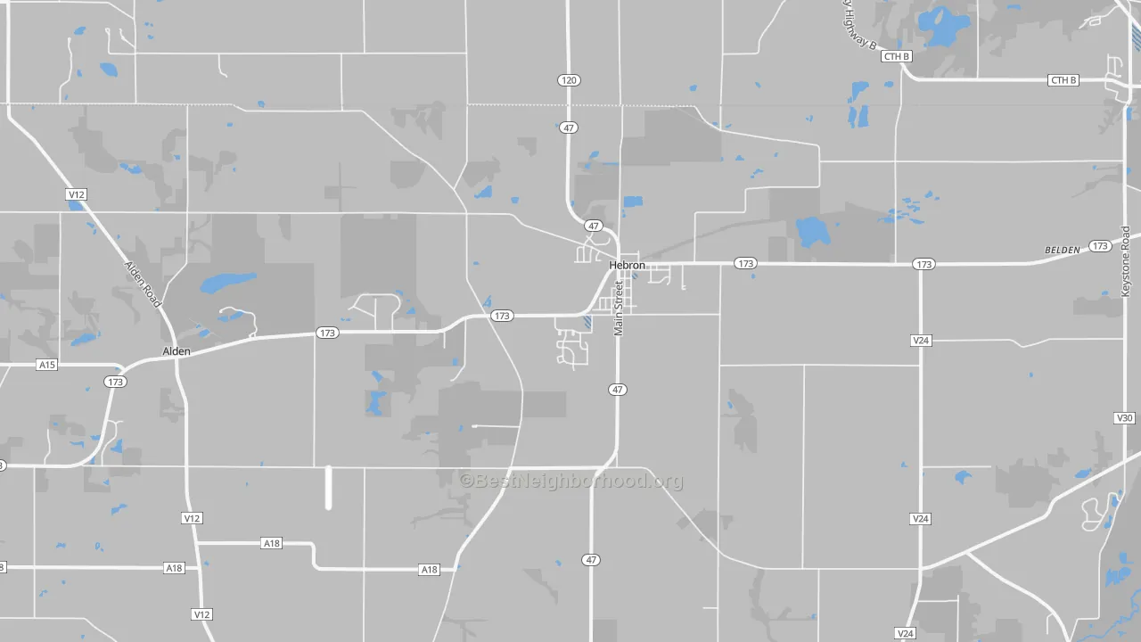 Transit Grade map of Hebron, IL