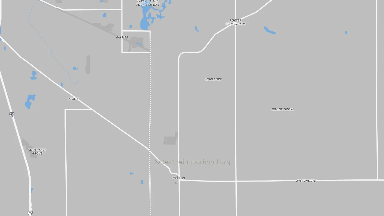 Transit Grade map of Hebron, IN