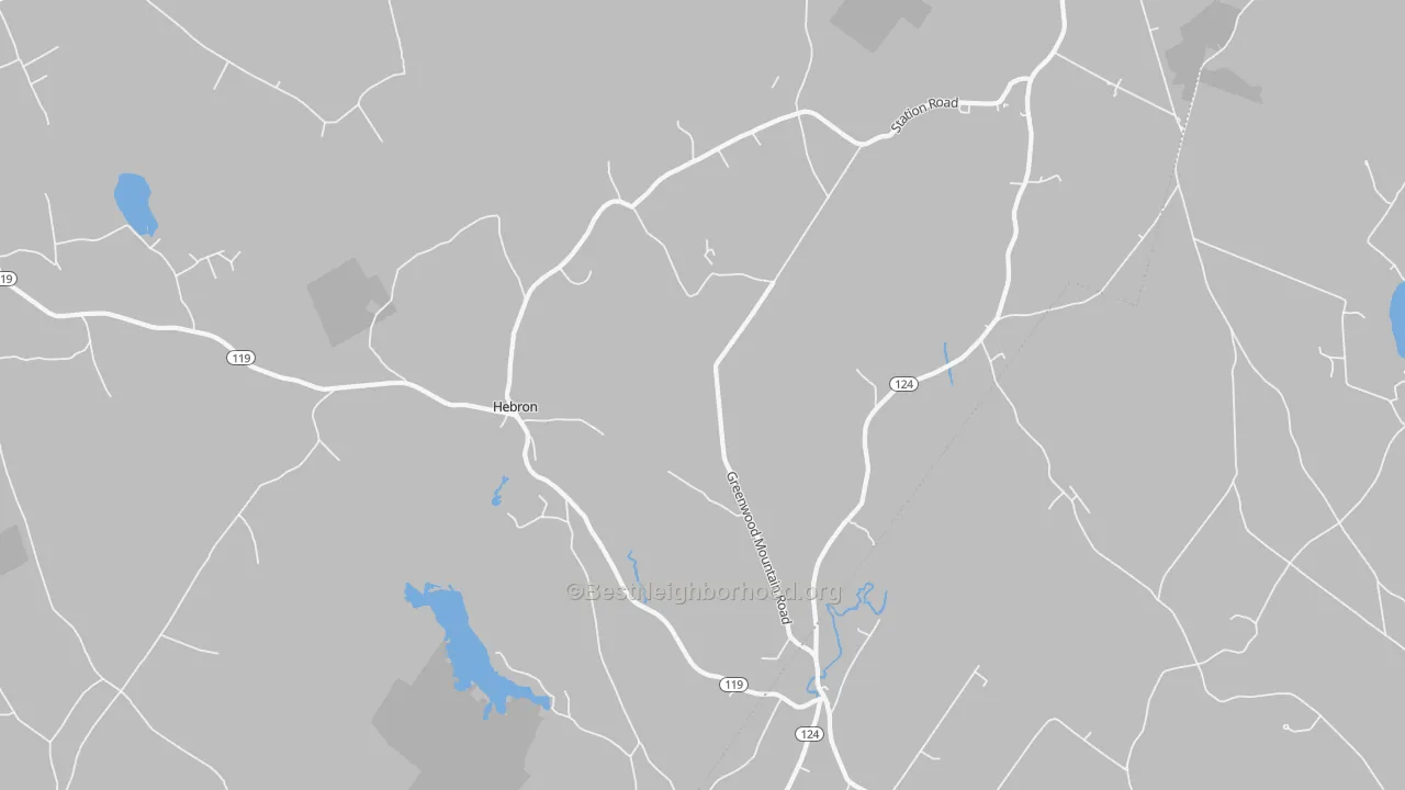 Transit Grade map of Hebron, ME