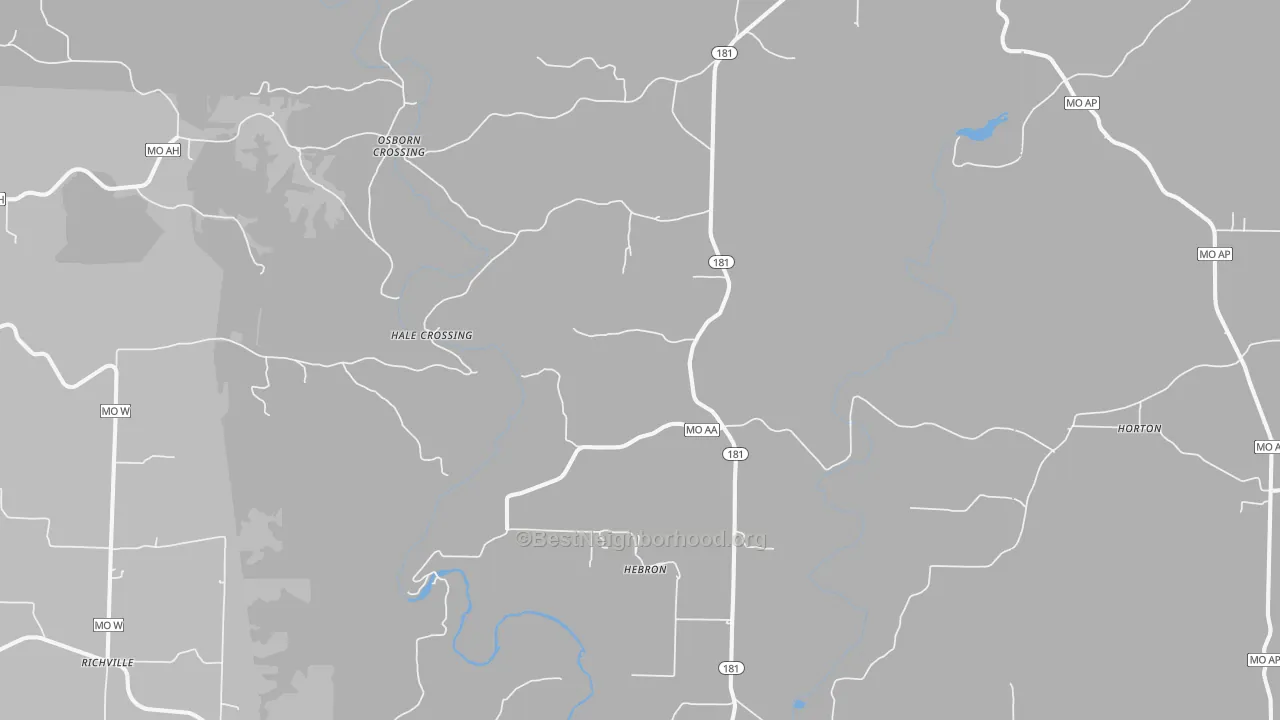 Transit Grade map of Hebron, MO