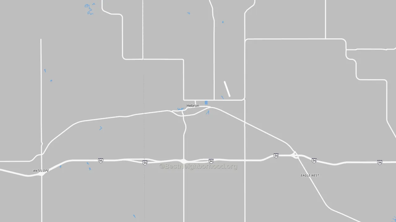 Transit Grade map of Hebron, ND