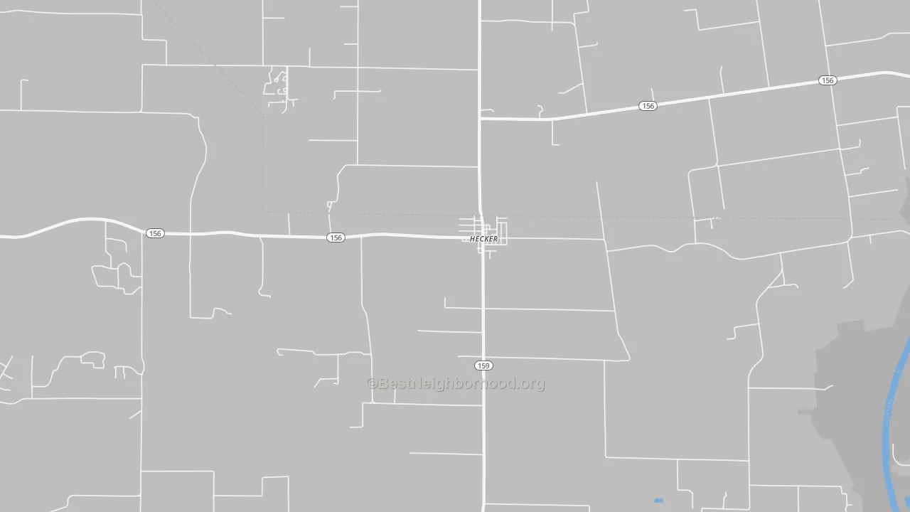 Transit Grade map of Hecker, IL