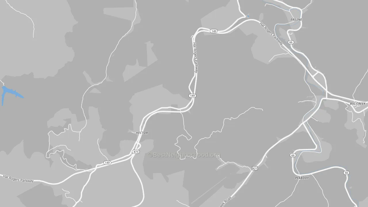 Transit Grade map of Hector, KY