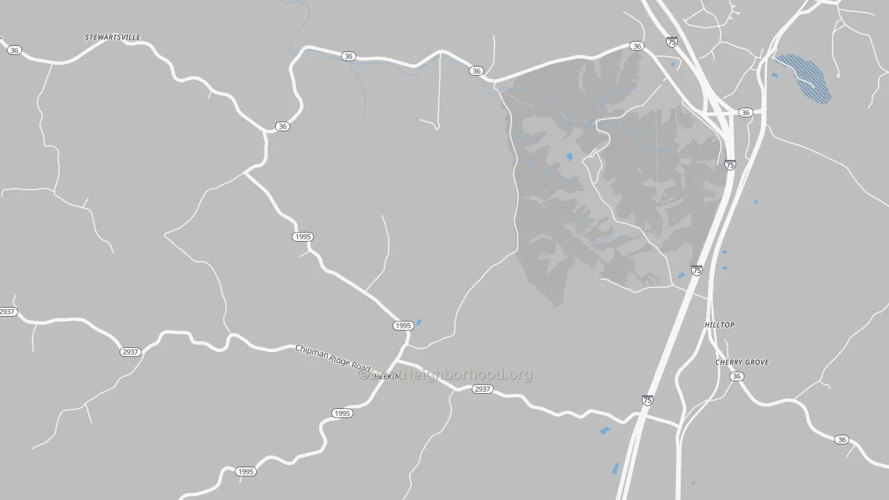 Transit Grade map of Heekin, KY