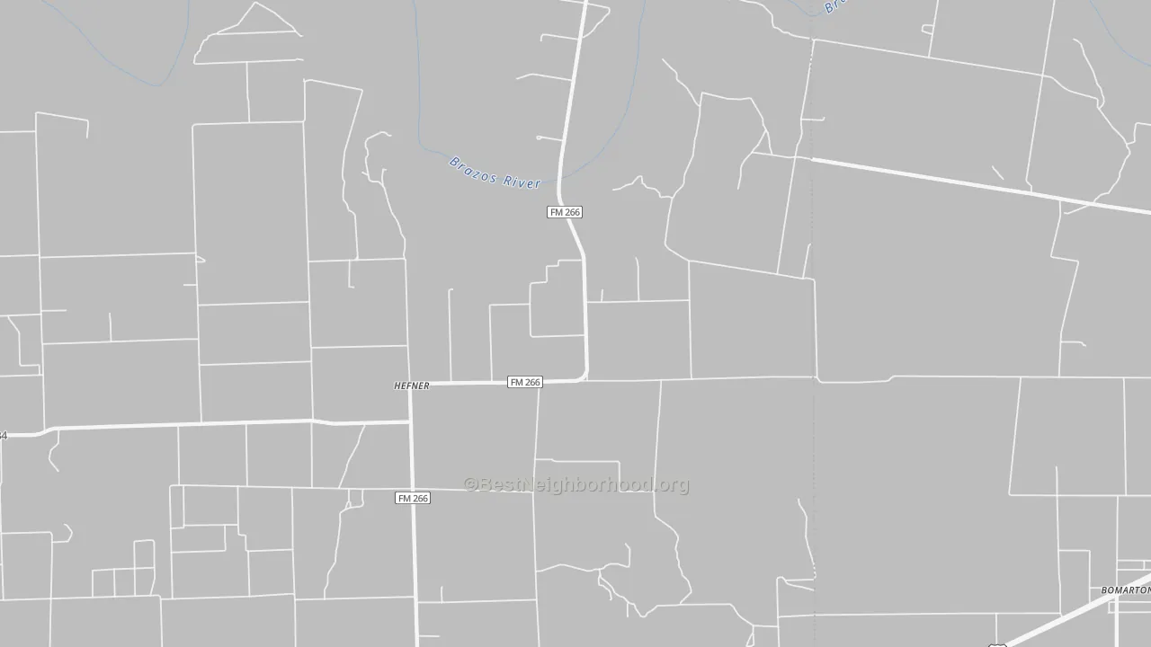Transit Grade map of Hefner, TX