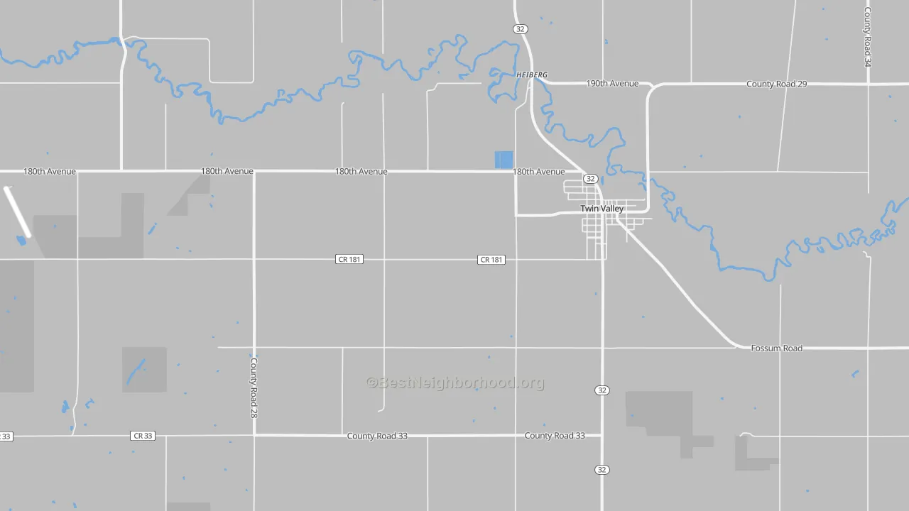Transit Grade map of Heiberg, MN
