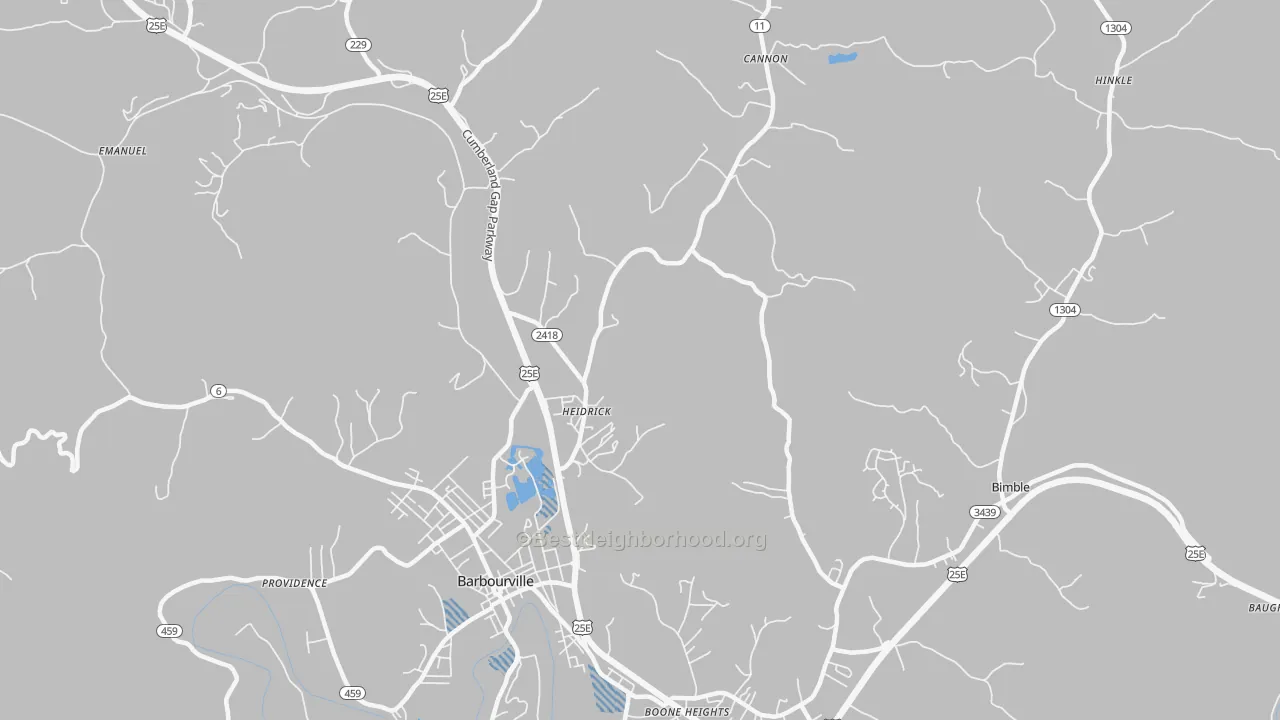 Transit Grade map of Heidrick, KY