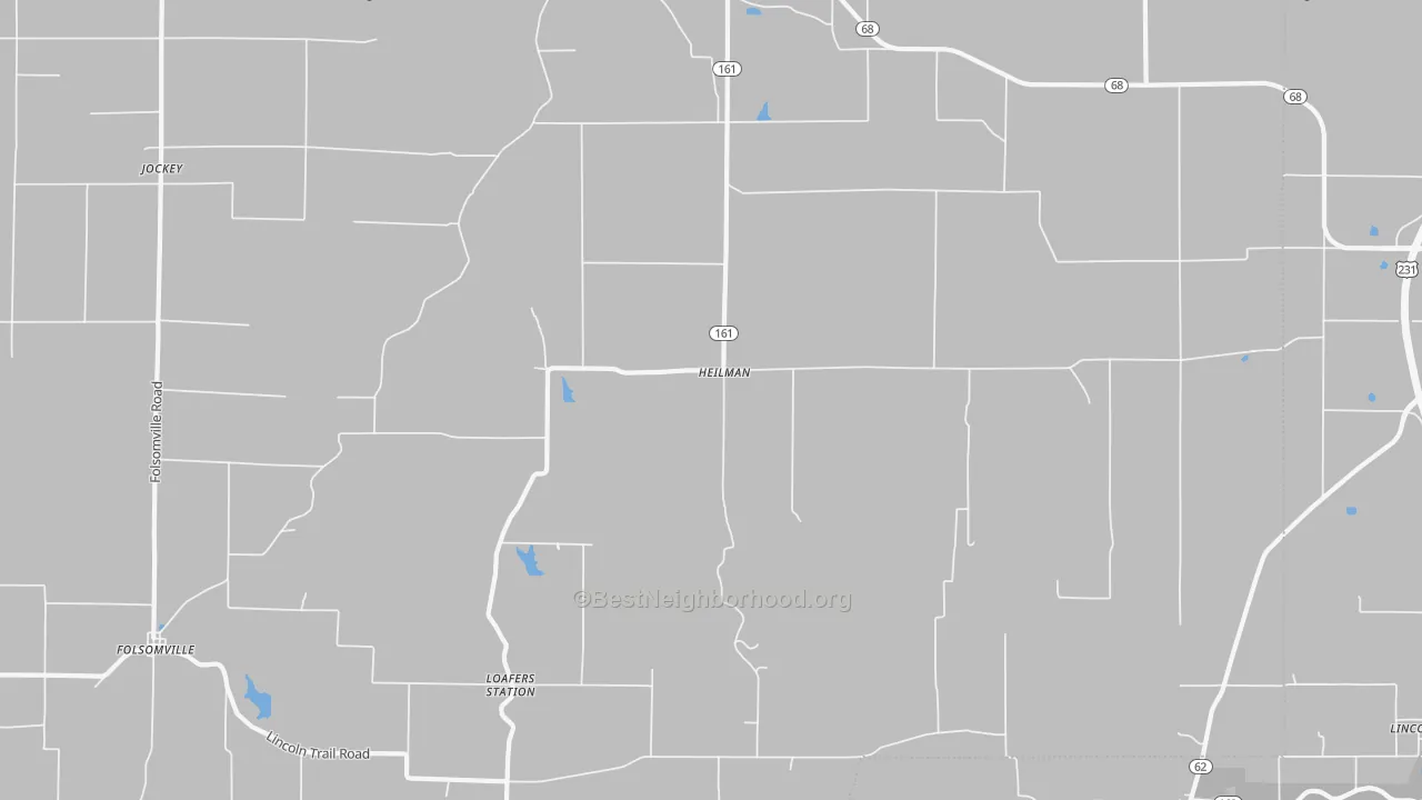 Transit Grade map of Heilman, IN