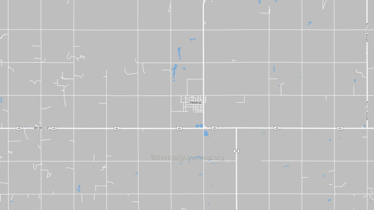 Transit Grade map of Helena, OK
