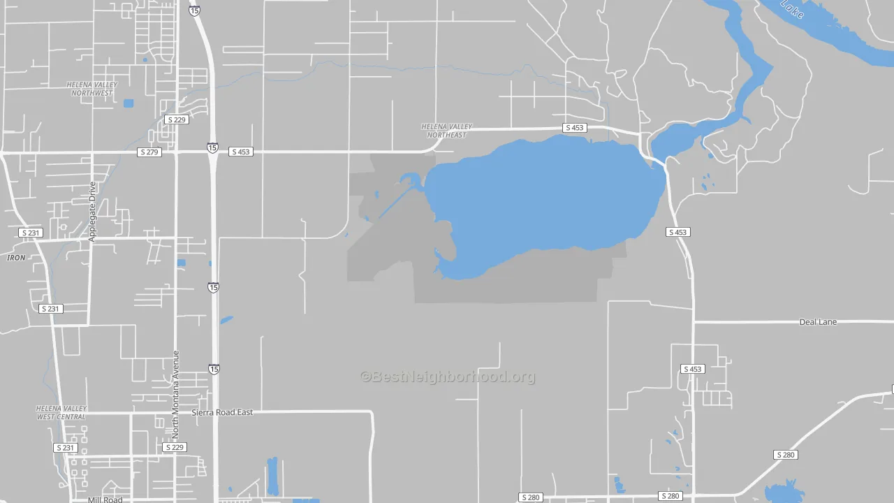 Transit Grade map of Helena Valley Northeast, MT