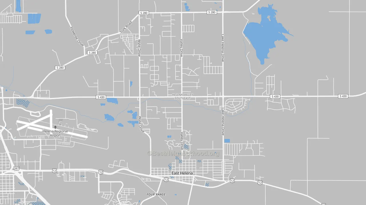 Transit Grade map of Helena Valley Southeast, MT