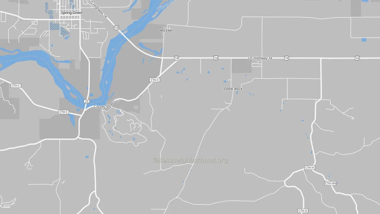 Transit Grade map of Helena, WI