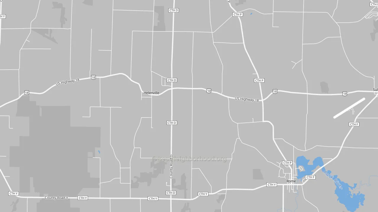 Transit Grade map of Helenville, WI